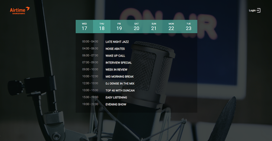 Radio Page - Airtime Pro