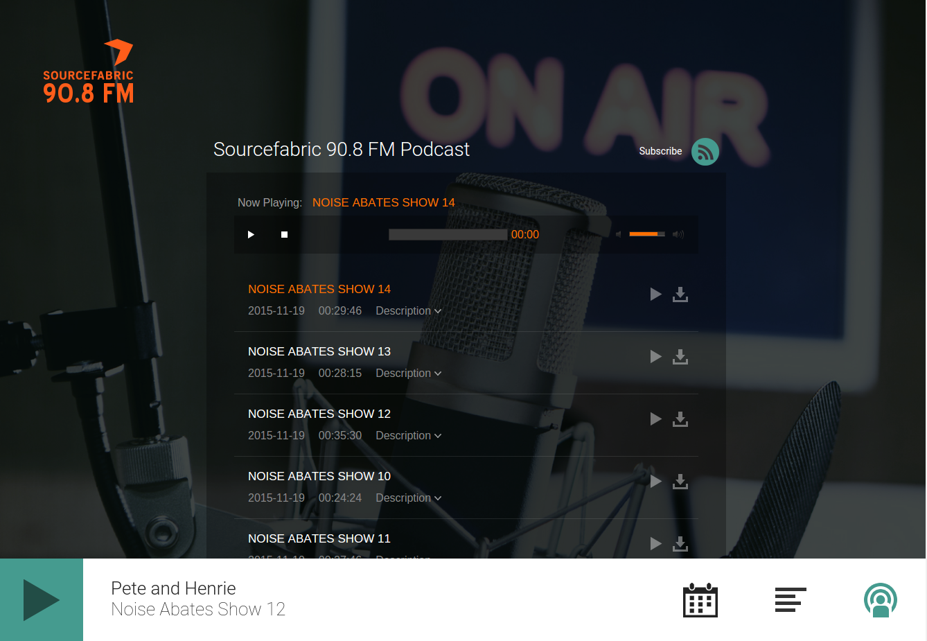 Podcasts on your Radio Page